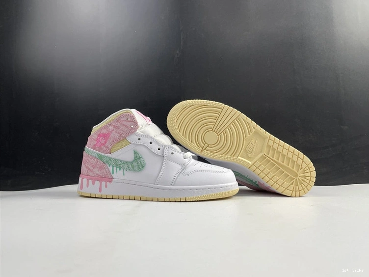 Paint DD1666-100 Drip (GS) Jordan 1 - Mid 0427